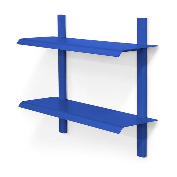Kék többszintes fém fali polc 60 cm Hola – Spinder Design-image-2