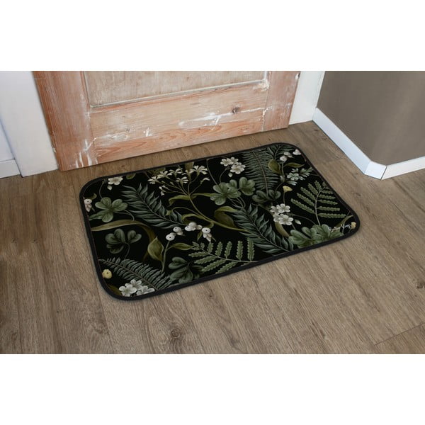 Lábtörlő 45x75 cm White and Green Beauty – Butter Kings-image-1