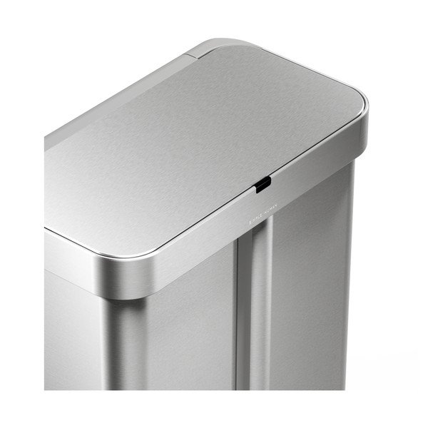 Ezüstszínű acél szelektív-érintésmentes szemetes 34+24 l Dual Sensor – simplehuman-image-1