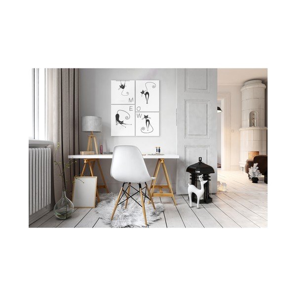 Scandi Cats többrészes fali kép, 64 x 74 cm - Styler-image-1