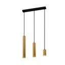 Fekete-aranyszínű függőlámpa fém búrával 6x46 cm Tubo – Candellux Lighting