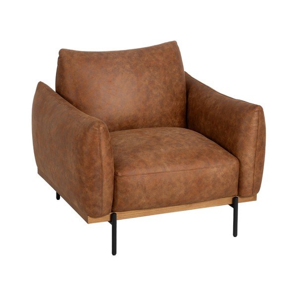 Konyakbarna fotel Marron – Ixia
