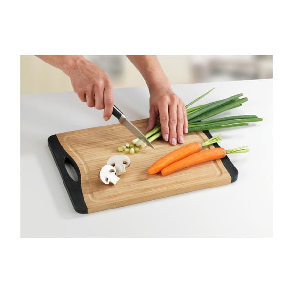 Csúszásmentes bambusz vágódeszka, 33 x 23 cm - Wenko-image-2