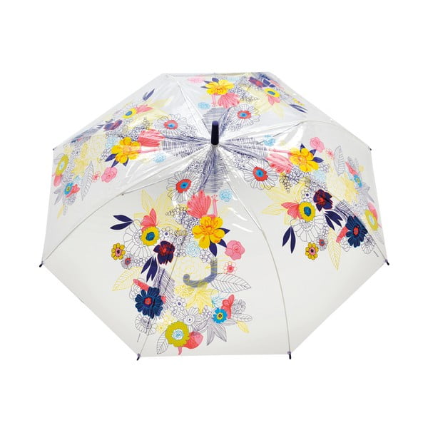 Birdcage Flowers átlátszó esernyő, ⌀ 103 cm