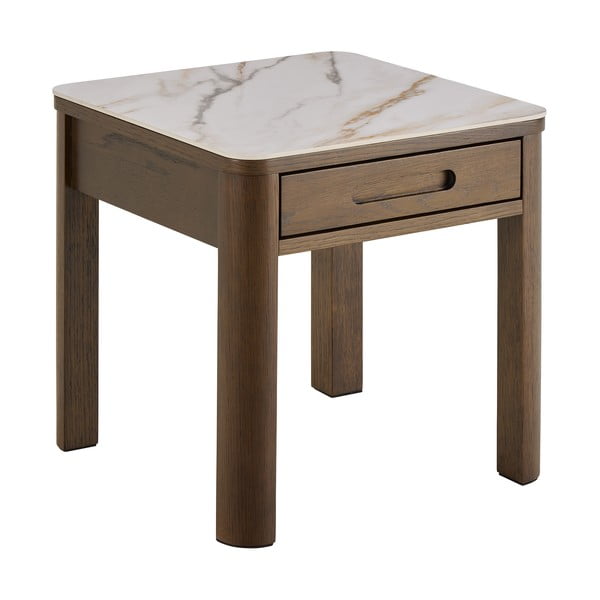 Tárolóasztal kerámia asztallappal 45x45 cm Southampton – Actona