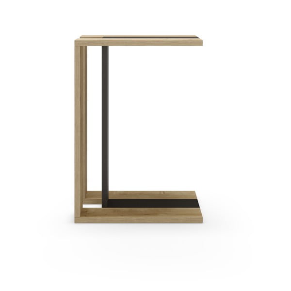 Tárolóasztal tölgyfa dekorral 40x30 cm Macha – Marckeric-image-3