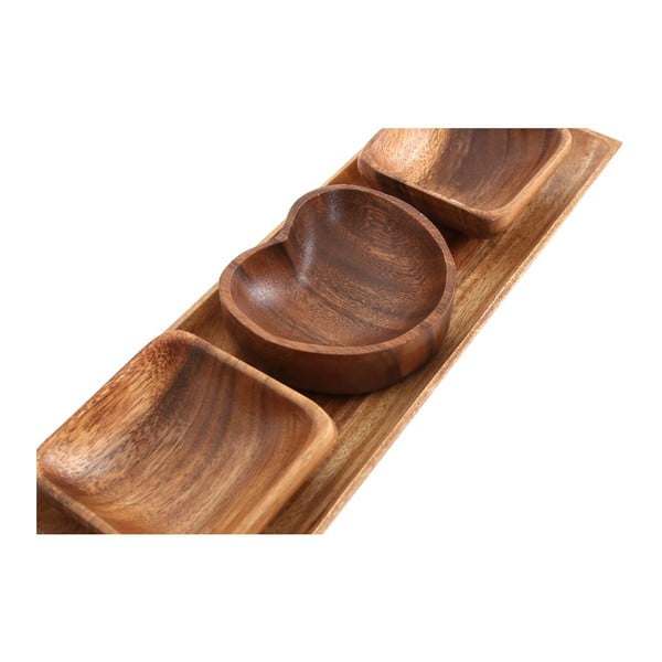 4 db szervírozó tálka tálcával Kora – Premier Housewares-image-4