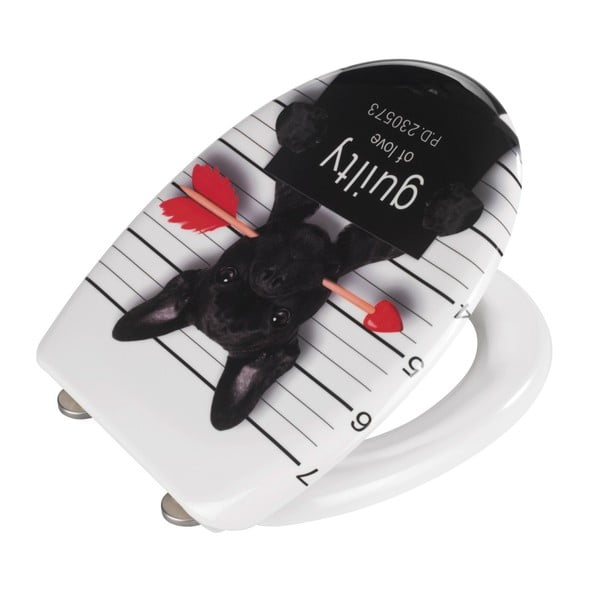 WC-ülőke automatikus záródással 37,5 x 41,5 cm Guilty Dog – Wenko-image-2