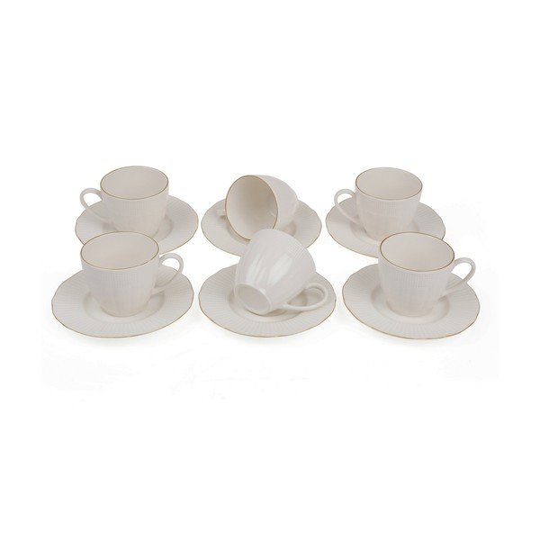 Café 6 db porcelán kávéscsésze és csészealj, 200 ml - Kutahya-image-2