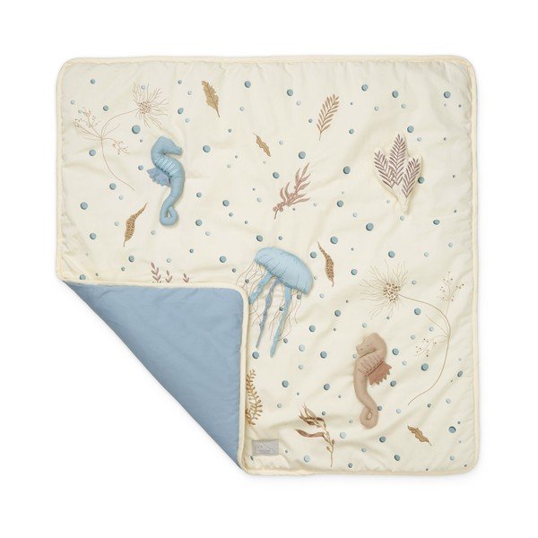 Világossárga játszószőnyeg 80x80 cm Sea Garden – Cam Cam Copenhagen