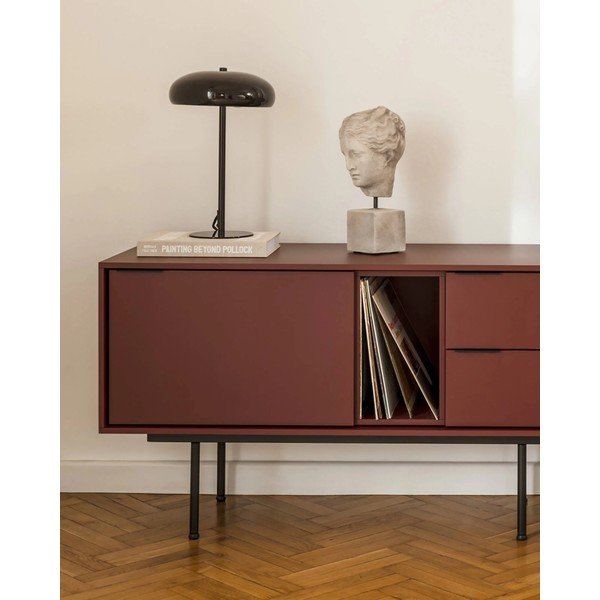 Borvörös TV-állvány 189x61x42 cm Mod – noo.ma-image-3