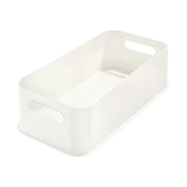 Eco Handled fehér tárolódoboz, 21,3 x 43 cm - iDesign