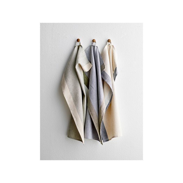 Pamut-len konyharuha 50x70 cm Statement Stripe – Södahl-image-2