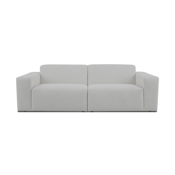 Fehér buklé kanapé 228 cm Roxy – Scandic