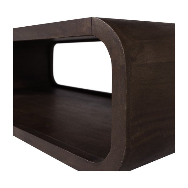 Sötét natúr színű mangófa dohányzóasztal 60x120 cm Kinu – WOOOD-image-4