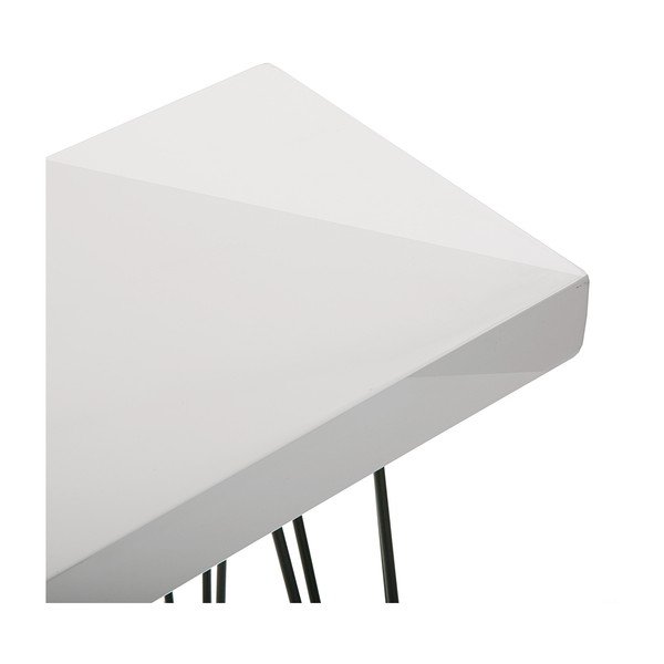 Dallas fehér fa asztalka, 110 x 25 cm - Versa-image-4