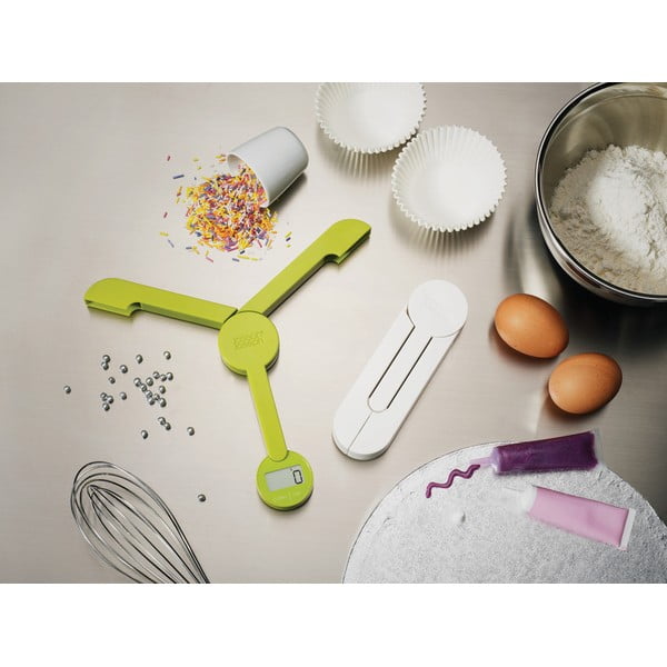 TriScale zöld összecsukható digitális konyhai mérleg - Joseph Joseph-image-1