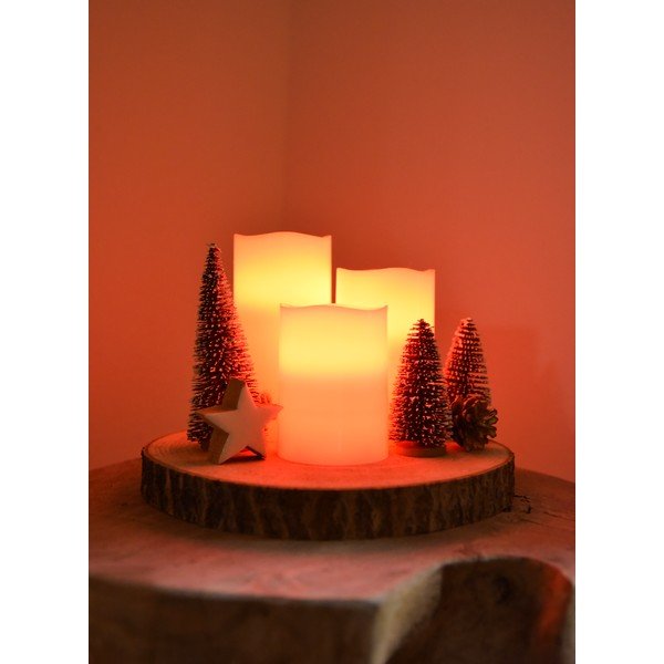 LED gyertya szett 3 db-os (magasság 10 cm) – Hilight-image-1