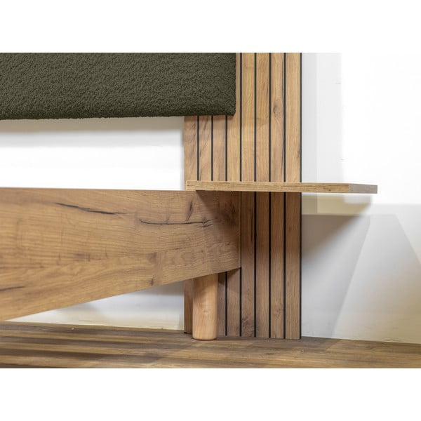 Zöld franciaágy ágyráccsal 160x200 cm Lior – Bobochic Paris-image-3