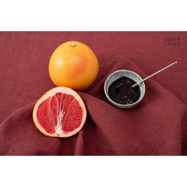Len szalvéta szett 2 db-os 40x40 cm Marsala – Linen Tales-image-2