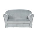 Világosszürke bársony gyerek kanapé 78 cm Lil Sofa – Roba
