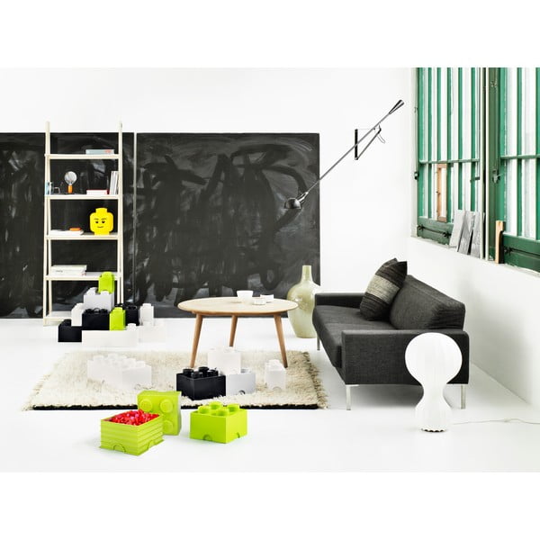 Négyszögeletes fekete tárolódoboz 2 fiókkal - LEGO®-image-2