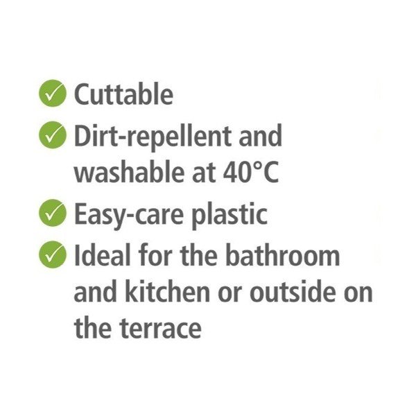 Szürke műanyag fürdőszobai kilépő 65x200 cm Sassi – Wenko-image-3