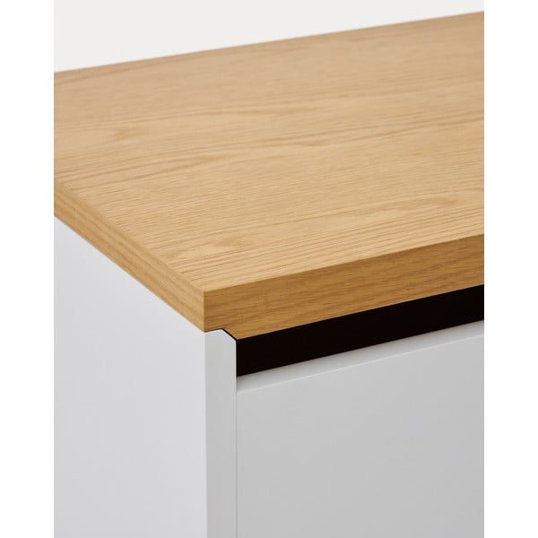 Natúr színű tárolóláda tölgyfa dekorral 60x35 cm Abilen – Kave Home-image-3