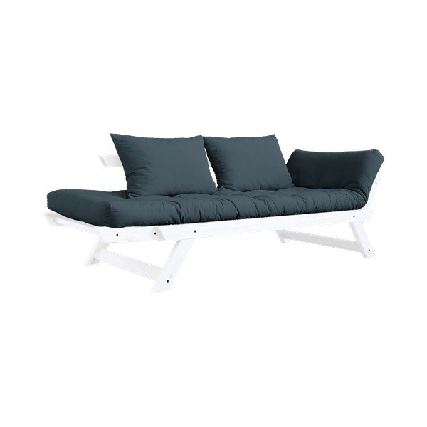 Bebop White/Petrol Blue olajkék kinyitható kanapé - Karup Design-image-4