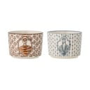 Krémszínű agyagkerámia tálka szett 2 db-os 230 ml Tonia – Bloomingville