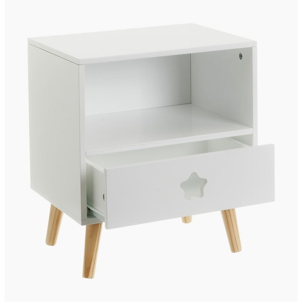 Fehér gyerek éjjeliszekrény – Casa Selección-image-1