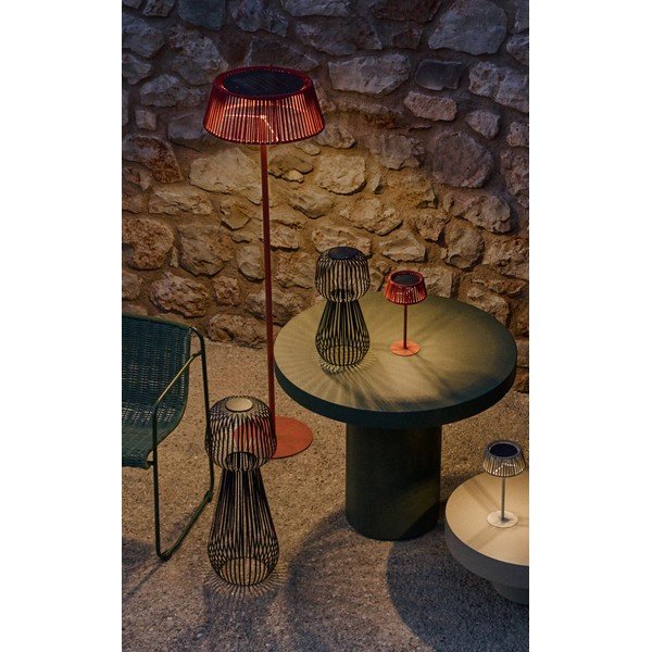 Napelemes LED asztali-hordozható kültéri lámpa ø 33 cm Aldet – Kave Home-image-1