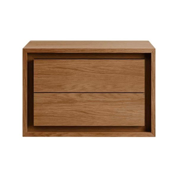 Barna teakfa fali mosdó alatti szekrény 60x40 cm Kenta – Kave Home-image-3