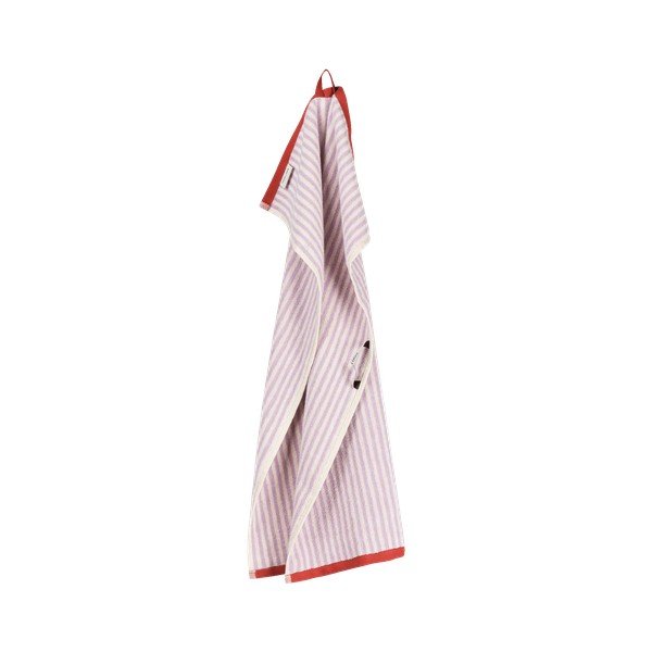 Levendula színű-krémszínű frottír pamut törölköző 50x80 cm Gobo – noo.ma-image-3