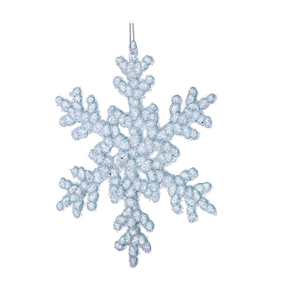 Üveg karácsonyfadísz ø 6 cm Snowflake – Dakls