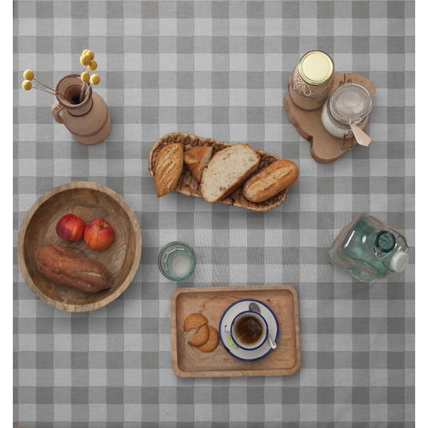 Grey Vichy asztalterítő, 140 x 200 cm - Really Nice Things-image-2