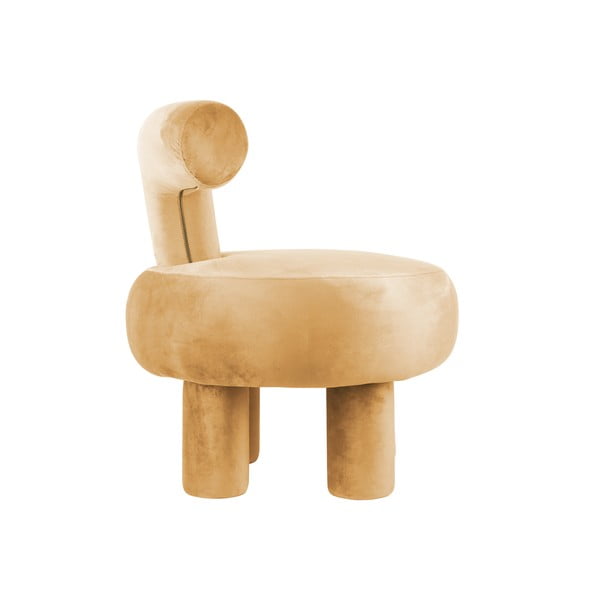 Sárga bársony fotel Abrazo – Leitmotiv-image-2