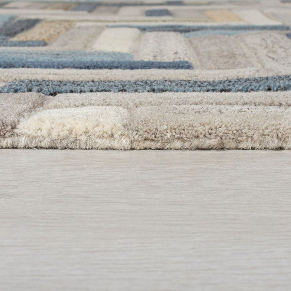 Russo szürke-kék gyapjú szőnyeg, 160 x 230 cm - Flair Rugs-image-3