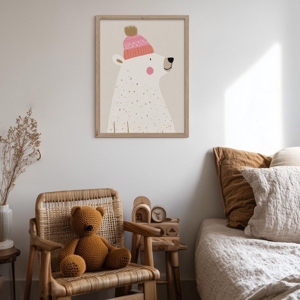 Gyerek kép 30x40 cm White Bear – Styler-image-2