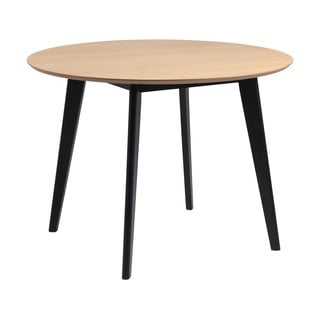 Roxby étkezőasztal tölgyfa asztallappal, ø 105 cm - Actona