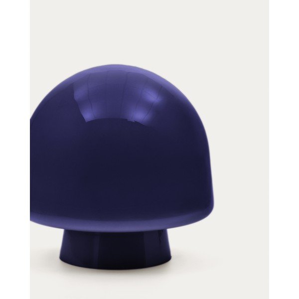 Sötétkék asztali lámpa üveg búrával (magasság 20 cm) Reig – Kave Home-image-2