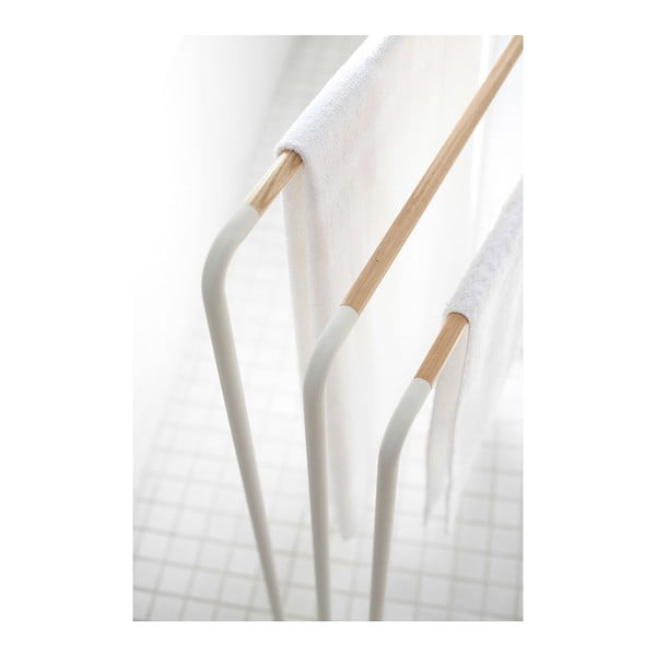 Plane fehér törölközőtartó állvány - YAMAZAKI-image-1