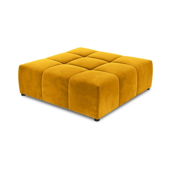 Sárga bársony kanapé modul Rome Velvet - Cosmopolitan Design