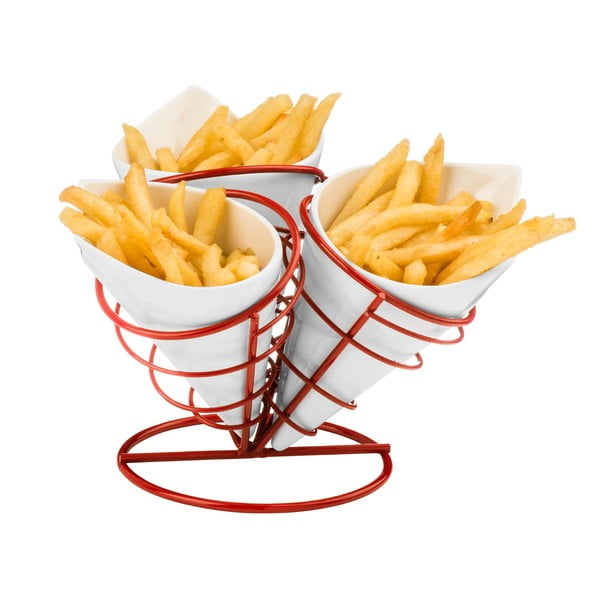 3 db sült krumpli tartó tálka állvánnyal - Premier Housewares-image-1