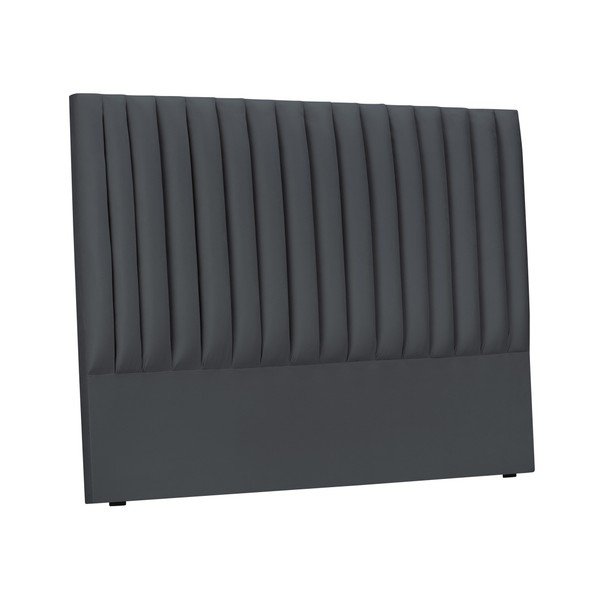 Antracitszürke kárpitozott ágytámla 140x120 cm NJ - Cosmopolitan Design-image-2