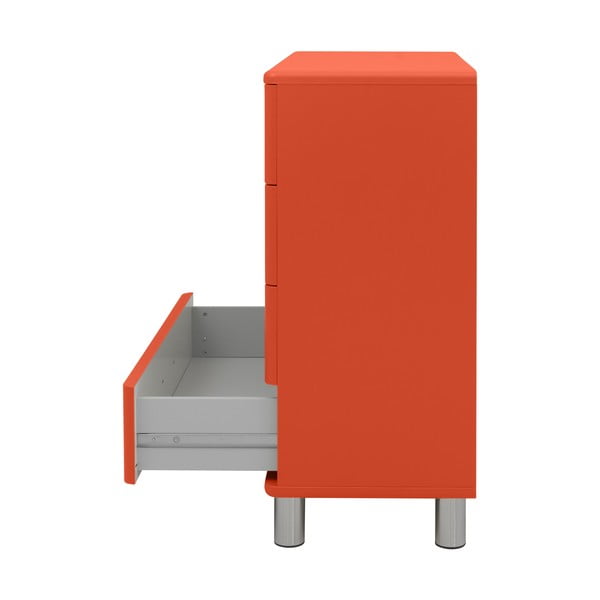 Piros magas komód 86x92 cm Malibu - Tenzo-image-3