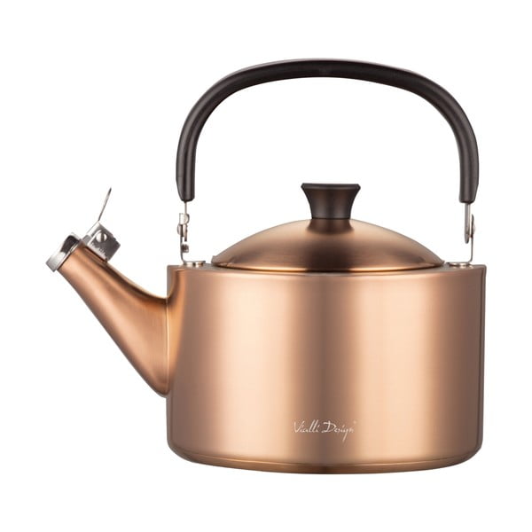 Rézszínű rozsdamentes acél vízforraló kanna 1,5 l Diamante – Vialli Design