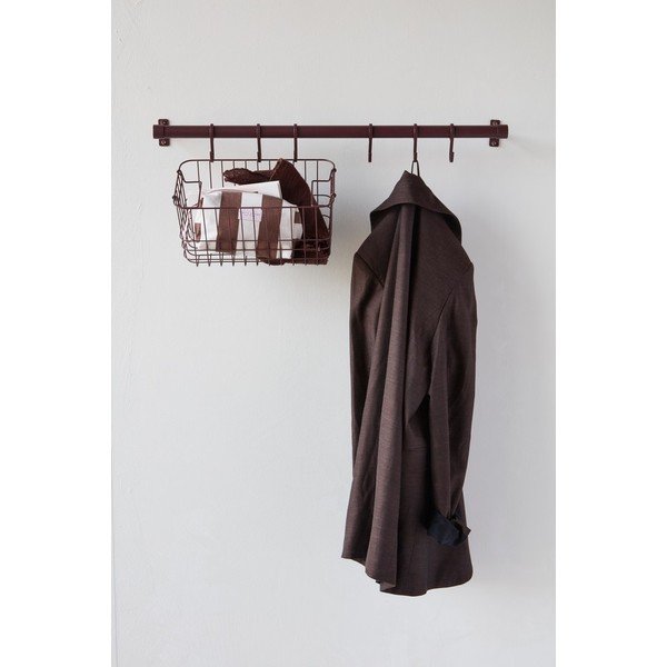 Borvörös rozsdamentes acél fali fogas 70 cm Hang-It – Mette Ditmer Denmark-image-2