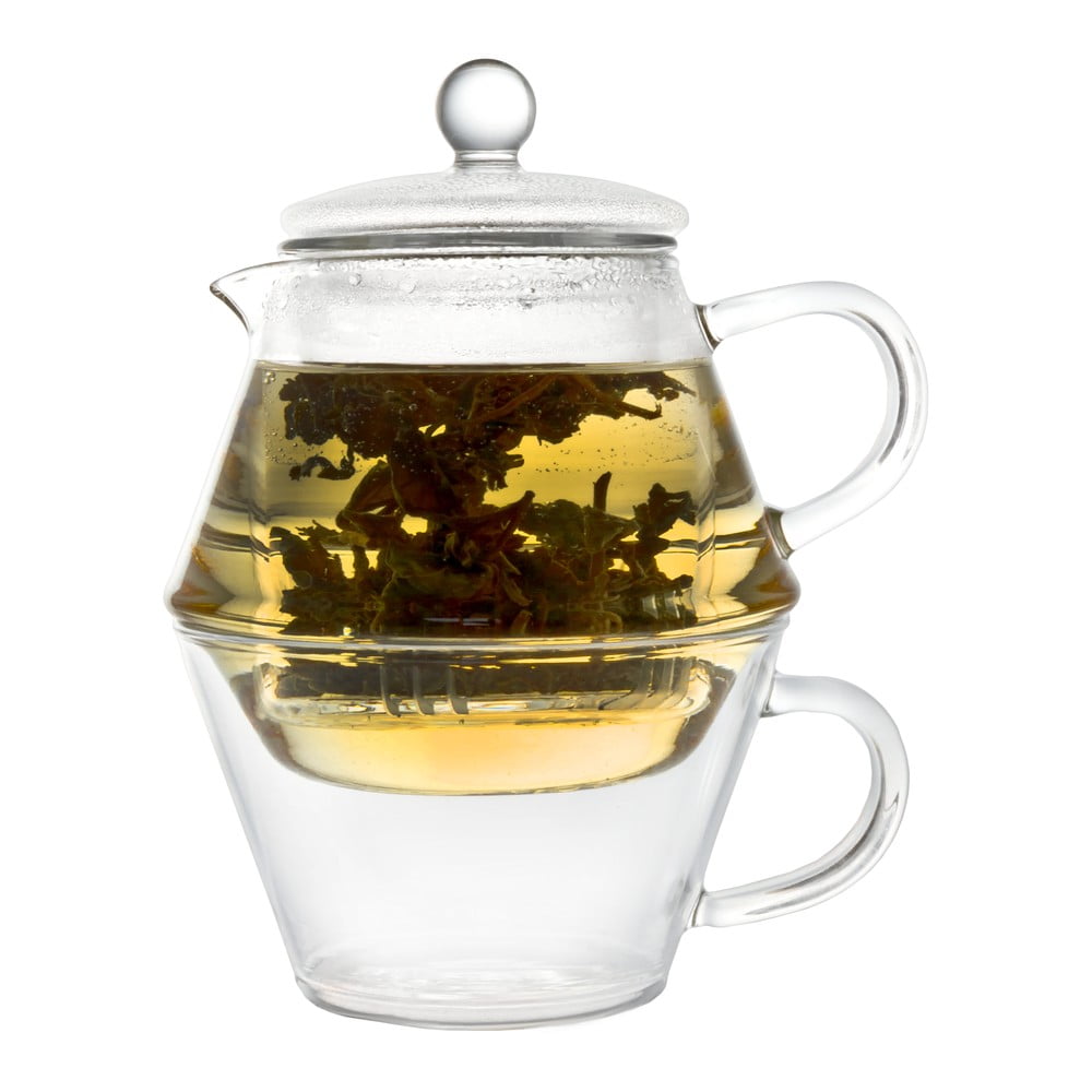 Portofino teáskanna csészével és szűrővel szálas teához - Bredemeijer
