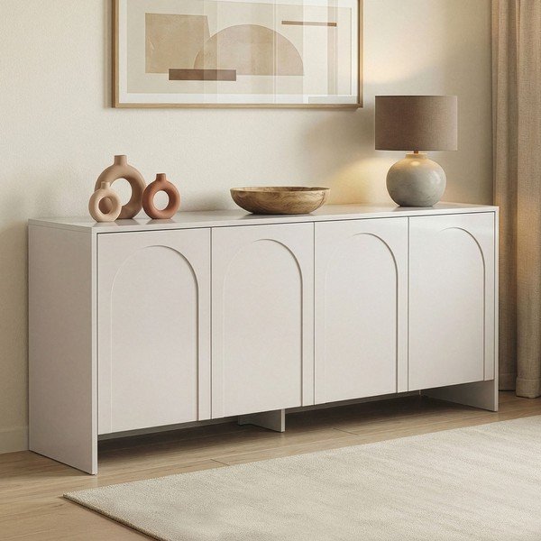 Krémszínű komód 180x80x45 cm Arlen  – Kalune Design-image-2